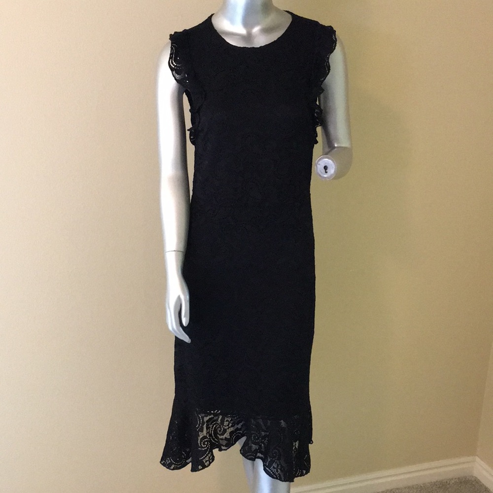 Bebe Lace & Ruffles Hi-low Dress - Picture 2 of 16